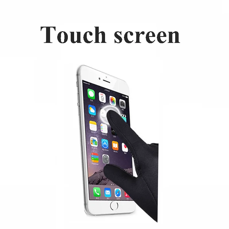 Men?s Heated Ski Gloves Waterproof Men Women Heating Glove Touch Screen Winter Windproof Snow Thicken Skiing Glove Leather Board