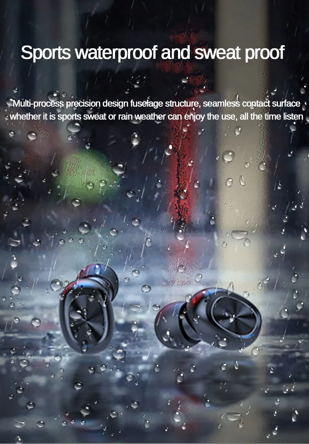 B5 TWS Wireless Earphone Bluetooth 5.0 Touch Control Bluetooth Earbuds Stereo Music headphone Gaming Headset 300mAh Power Bank