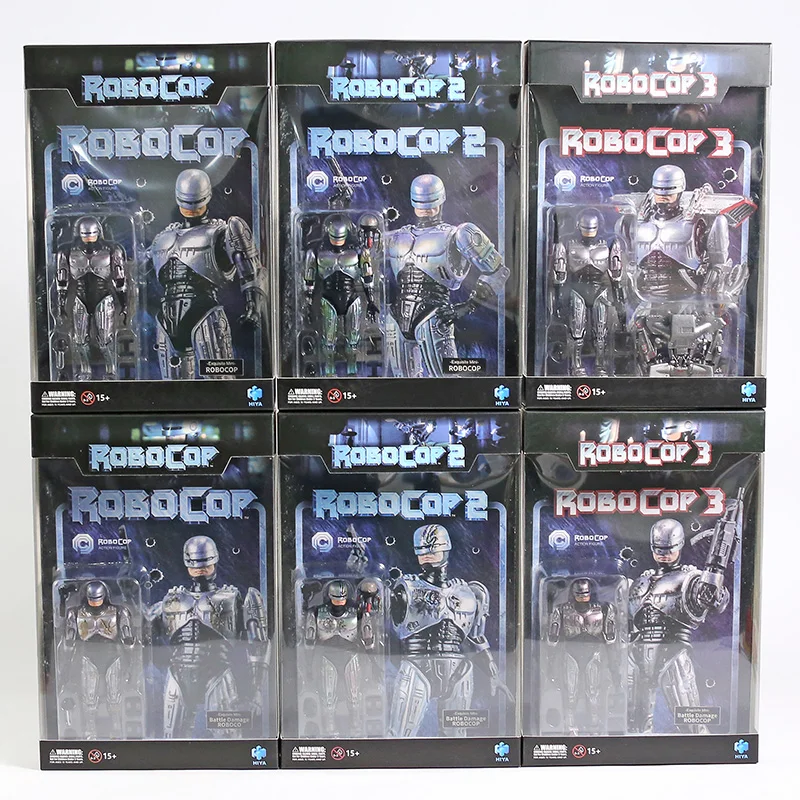 Hiya игрушки RoboCop с Jetpack битва поврежденная в масштабе 1/18 ПВХ экшн фигурка