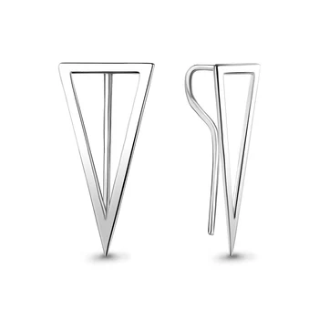 

Earrings long AQUAMARINE without inserts Silver 925