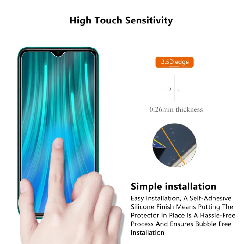 2 шт. закаленное стекло для Xiaomi Redmi Note 8t защитное Xiomi 9A 8A 8 Pro Not 9 Max 9S защита