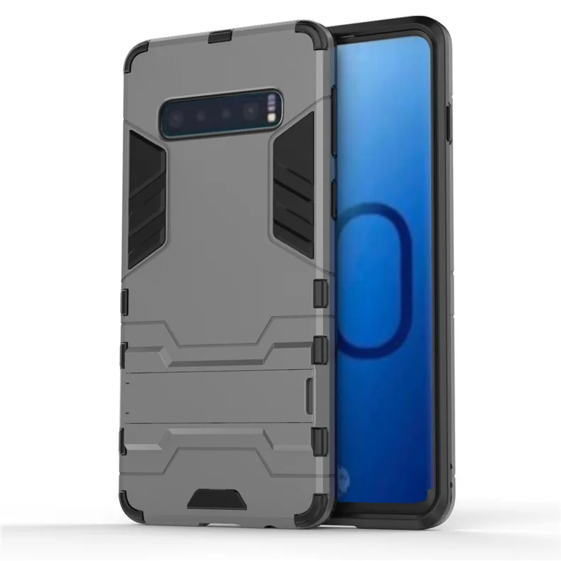 Серый Защитный чехол для samsung S10 S10 Plus S10 Lite S10 5G жесткий держатель для телефона из ПК чехол для серии samsung - Цвет: Серый