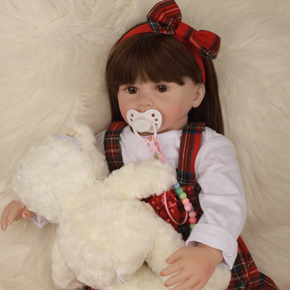 60 см реалистичные куклы Bebe Reborn, мягкая силиконовая ткань, Детская кукла, игрушка для ребенка, подарок на день рождения, детский лучший плеймат, счастливый навсегда