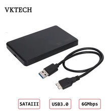 2,5 дюймов HDD SSD чехол Sata для USB 3,0 2,0 адаптер коробка 6 Гбит/с жесткий диск Поддержка 6 ТБ HDD диск для WIndows Mac OS