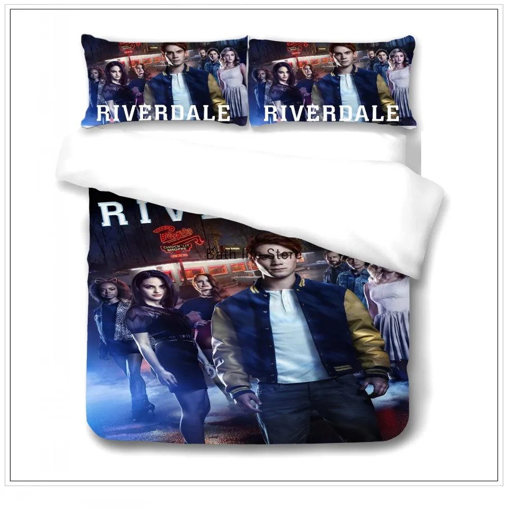 

New Riverdale Duvet Cover Sets Pillowcases 3d Fashion Bedding Sets Single Double Twin Full Queen King Size for Bedroom Decors