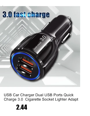 Автомобильное зарядное устройство USB, два порта usb, быстрая зарядка, 3,0, прикуриватель, адаптер для iPhone, samsung, Xiaomi, huawei, планшетов QC3.0