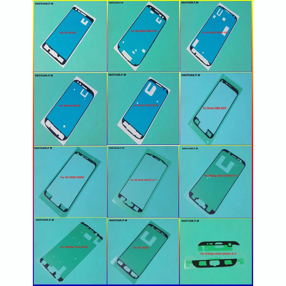 Клейкая лента для Samsung S2 S3 S4 S5 mini S6 S7 Edge S8 S9 S10 Note 8 9 10 plus|for samsung galaxy|s5 miniadhesive frame |