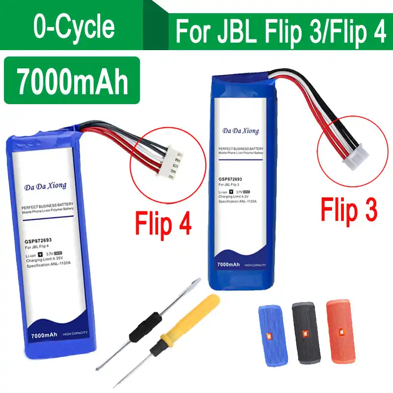 7000mah Gsp 01スピーカーバッテリーjblフリップ4 Flip4特別版jblフリップ3 Flip3グレーgsp P7630 フリーツール Mobile Phone Batteries Aliexpress