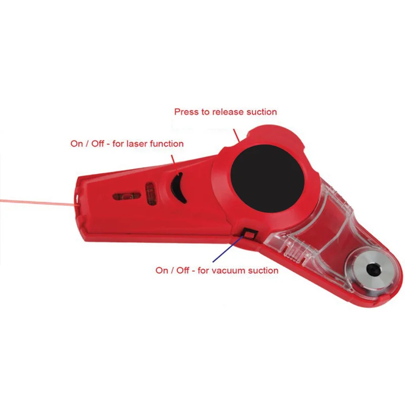 Drill Guide Collector 2 In 1 Laser Leve Horizontal Line Laser Locator With Measuring Range Vertical Tape Measuring Tools