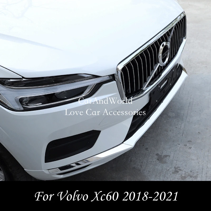 Volvo xc60 2018-2023用のステンレス製フロントバンパー,グリッド