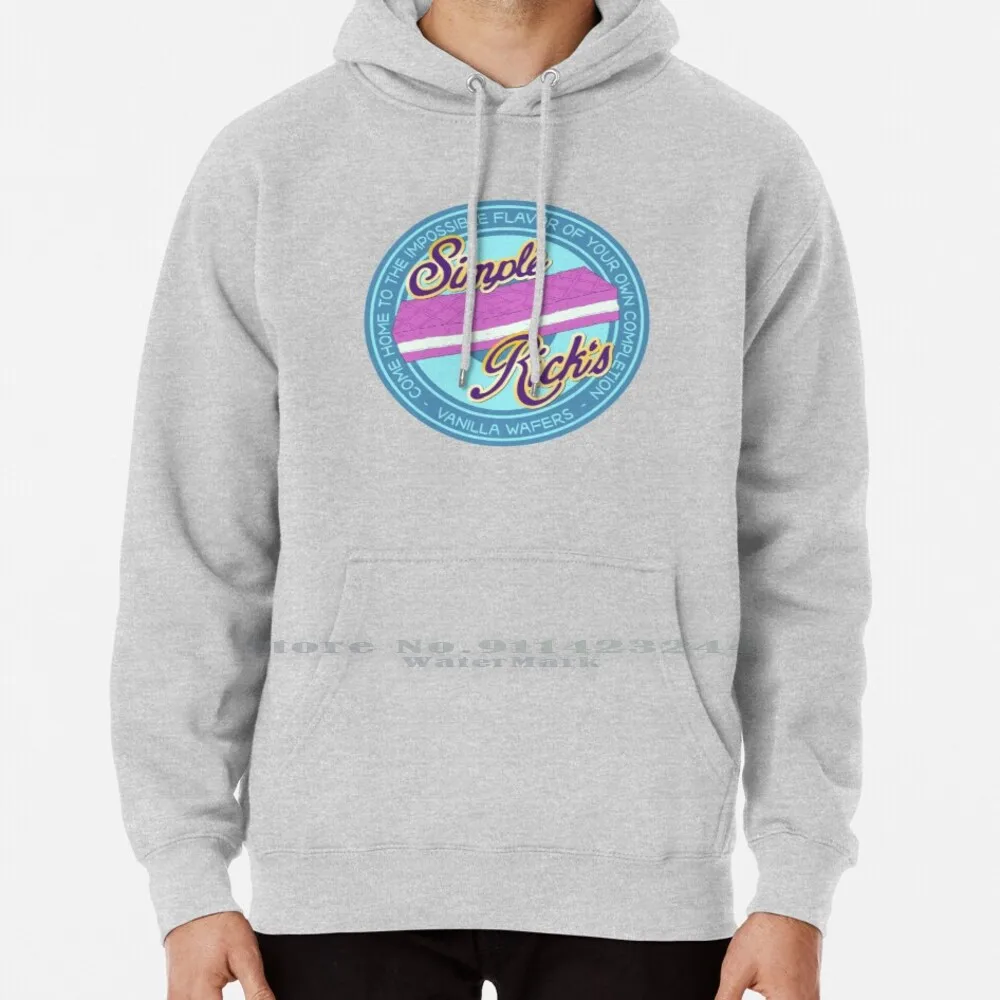 Semplice Maglione Con Cappuccio Wafer Alla Vaniglia Di Rick 6Xl Wafer Semplici In Cotone Wafer Alla Vaniglia Sapore Difficile Rick Sanners Morty Smith