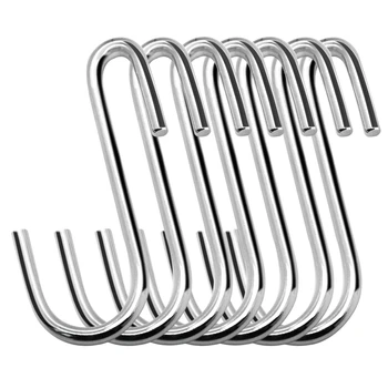 

Heavy-Duty S Hook Pot Rack Hook Rack Hook Hanging Hanger S-Shaped Hook for Kitchen Utensils Tableware Clothes Bag Towel Factory