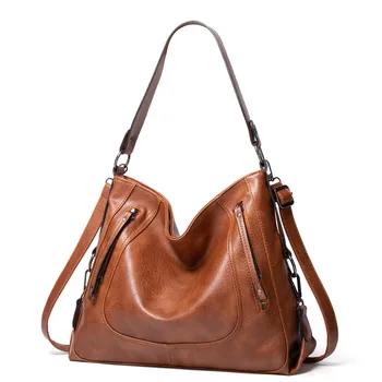 

Women's Large Capacity Shoulder Bag Fashion Retro Tote Bag Casual Portable Messenger Bag