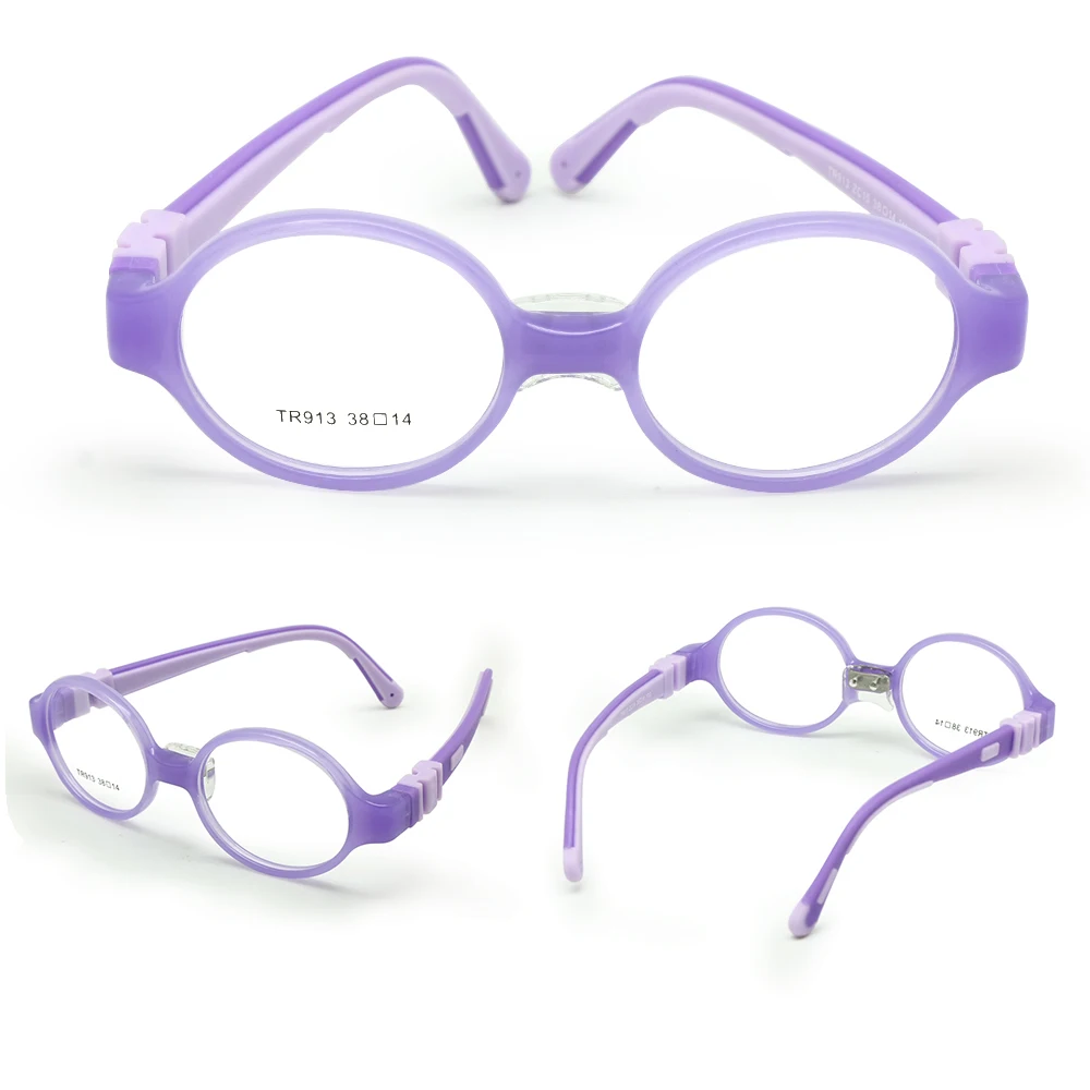 Детские оптические очки размер 38 с носоупором без винта гибкая детская оправа