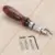 7 in1 DIY Leathercraft Adjustable Pro Stitching GrooverCrease Leather Leather Tool DIY Handmade Practical
