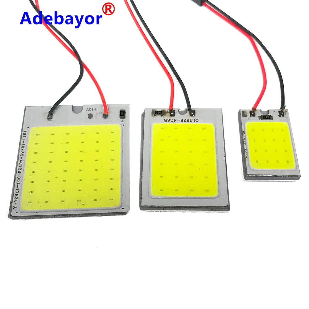 100 шт белая гирлянда T10 W5w Cob 24SMD 16SMD 48SMD автомобильная светодиодная панель для автомобиля, автомобильная внутренняя лампа для чтения, купольный светильник DC 12v