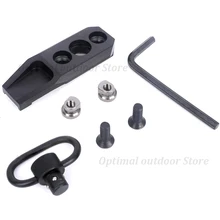 TOtrait Универсальный Тактический Keymod прямой Быстрый отсоединяющийся вертлюжный адаптер 360 грейден крепежный адаптер Пряжка из сплава черный