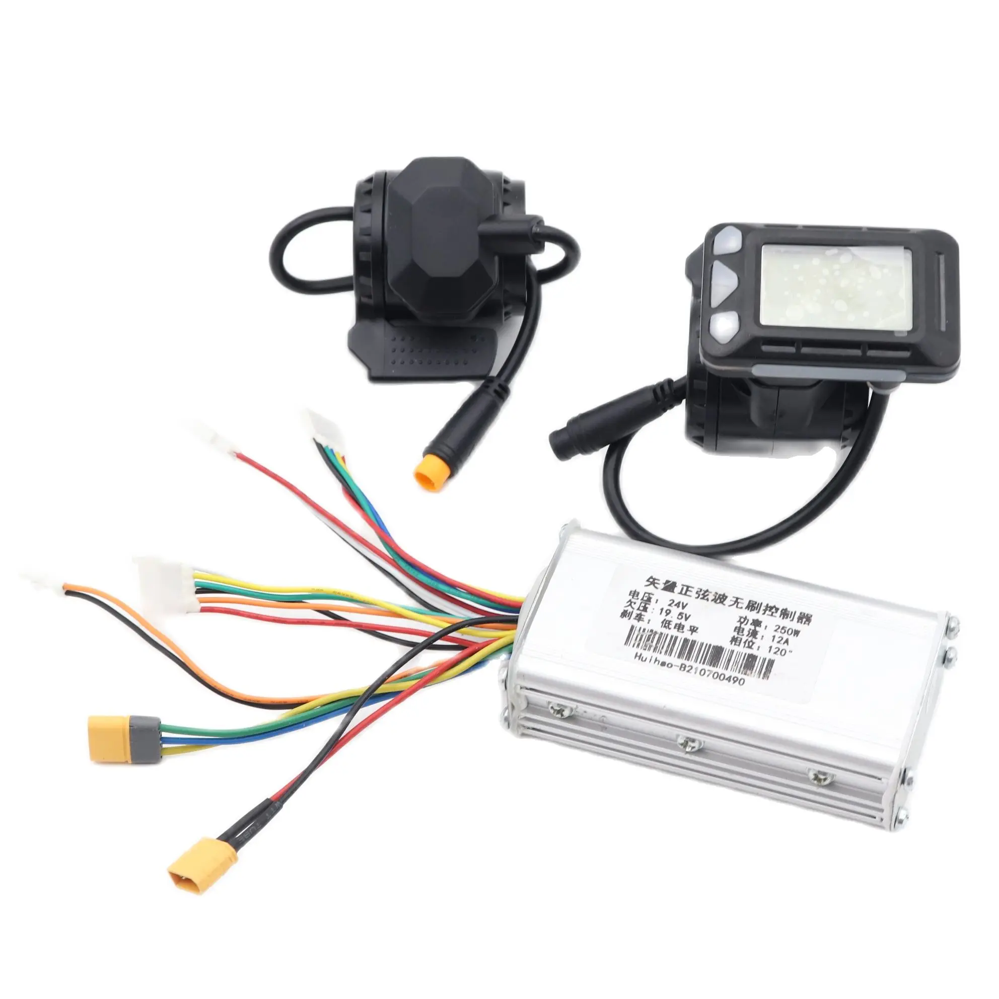 

E-scooter Controller Replacement Part Carbon Fiber Electric Scooter Bike 24/36V Controller LCD Monitor Brake Set Cycling Equip