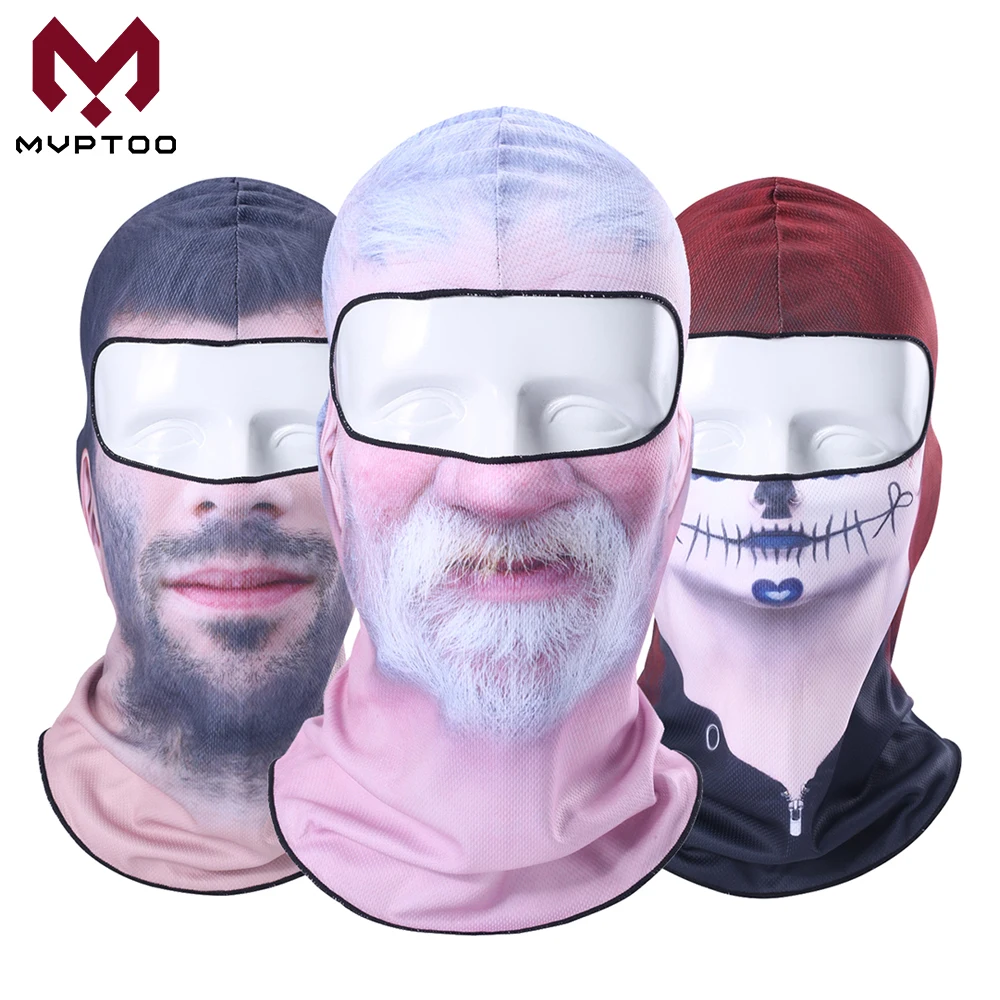 Балаклава для мужчин и женщин 3d маска бороды клоуна забавная лица пожилых людей