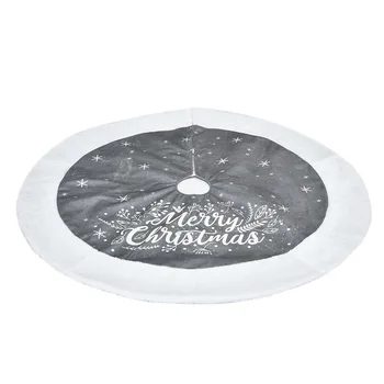 

2020 New Christmas Tree Fabric Printing Letter Tree Skirt Decorations Christmas Tree Apron Scene Decorations for Your Home