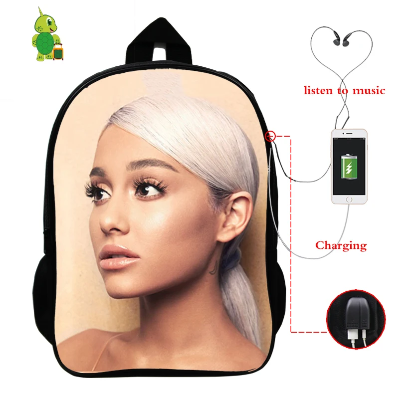 Ariana большая сумка-рюкзак для мужчин и женщин рюкзак USB зарядка Рюкзак для ноутбука школьные сумки для подростков дорожные сумки на плечо - Цвет: 2