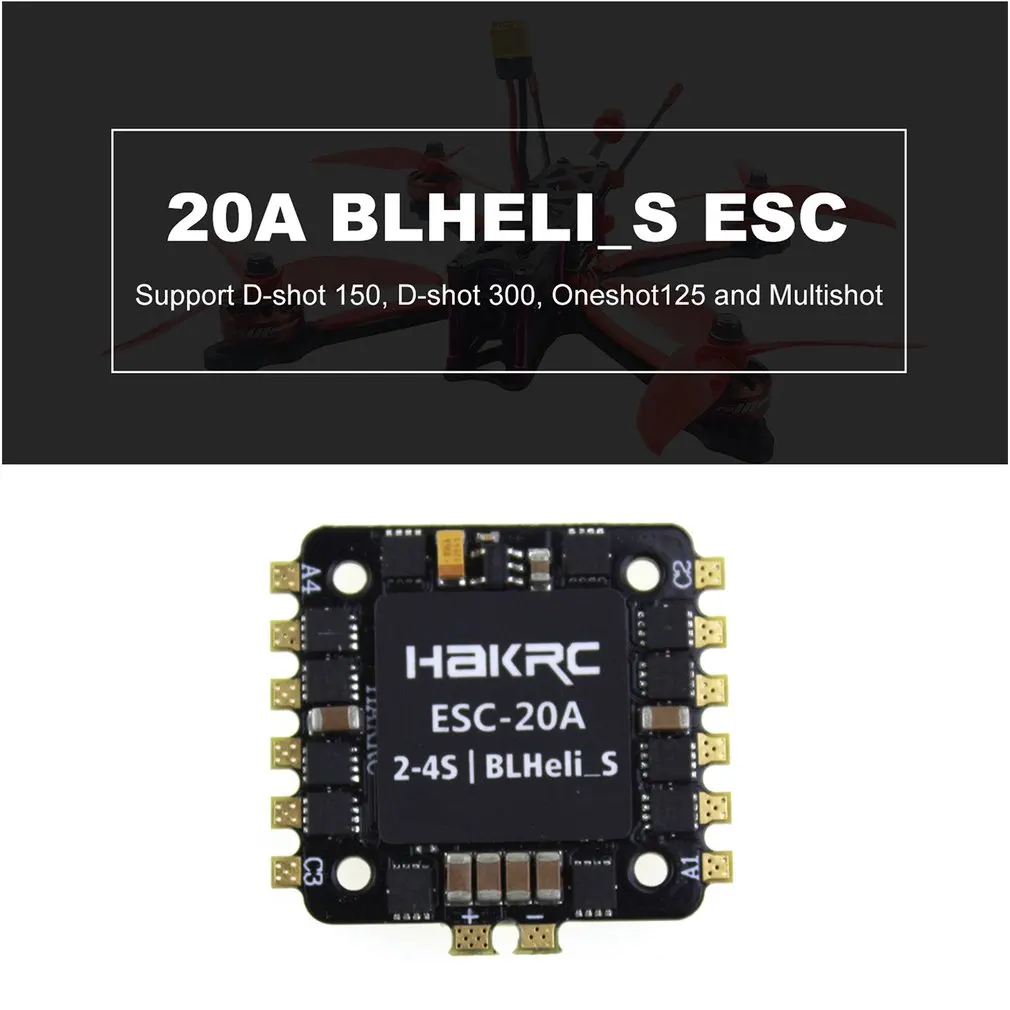 20A 4-в-1 BLHELI_S ESC мини F3 F4 платформа управления полетом встроенный барометр OSD 20x20 мм бесщеточный Поддержка 4S для радиоуправляемого летательного аппарата FPV