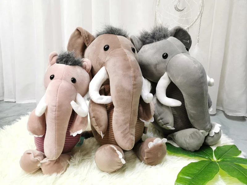 20-30 см мягкие куклы животных милые jumbo mammoth игрушки, плюшевые слоны лев ребенок день рождения девочки Рождественский подарок