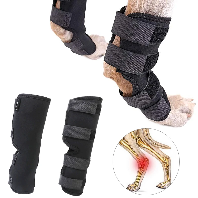 2pcs Pet Dog Bandages Dog Leg Knee Brace Straps Protection for Dogs Joint Bandage Wrap Doggy Medical Supplies for Dogs