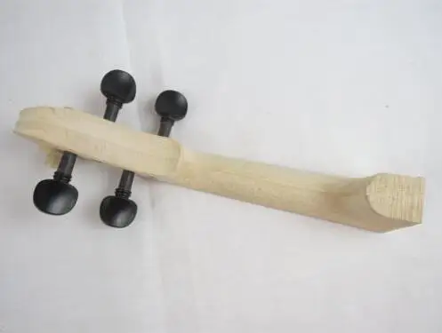1 шт. ручной резной клен Дерево Белый Скрипка шеи 4/4 с 4 ebony колышки