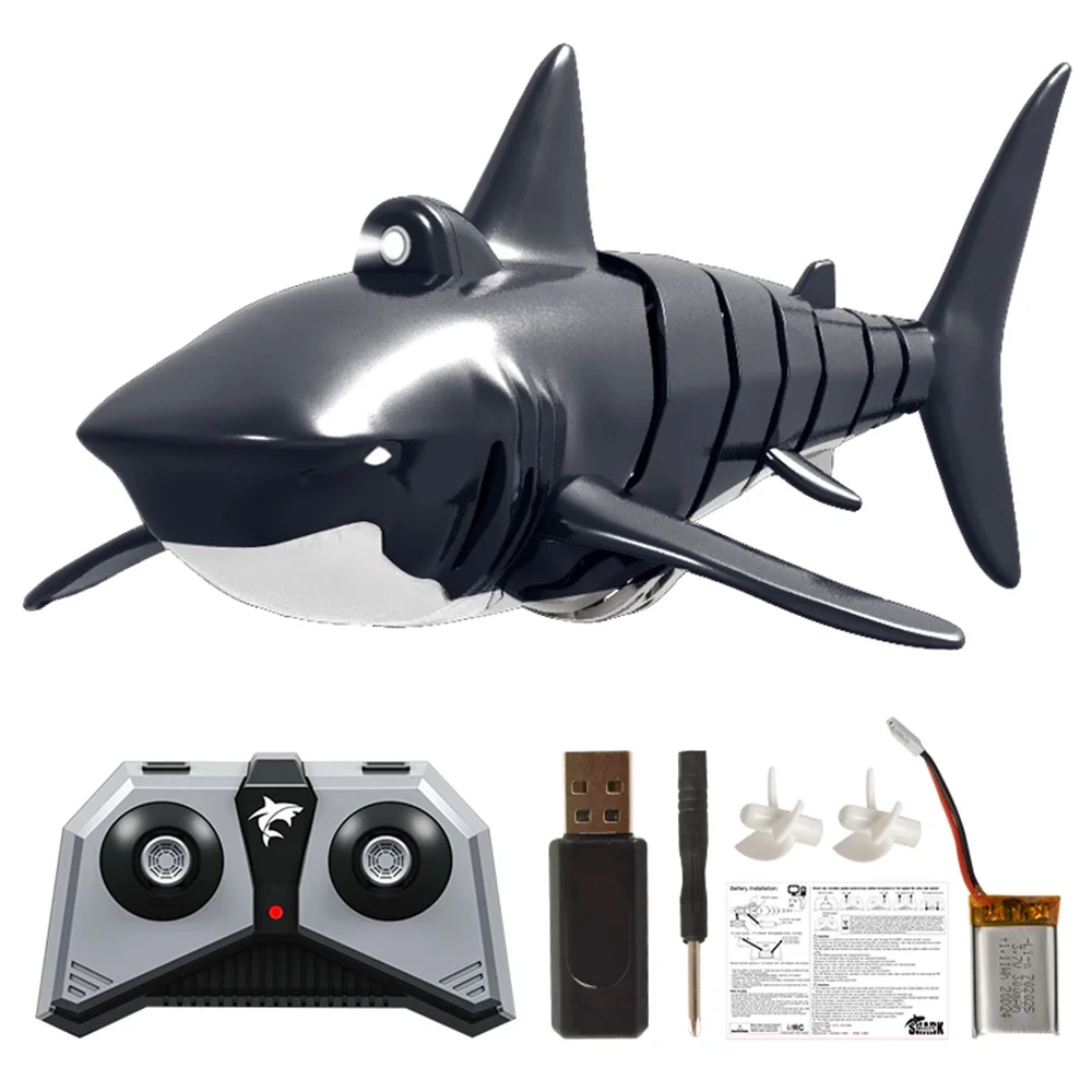 Eachine EBT01 с аккумуляторами 2/3 2 4G 4CH электрическая Акула радиоуправляемая лодка