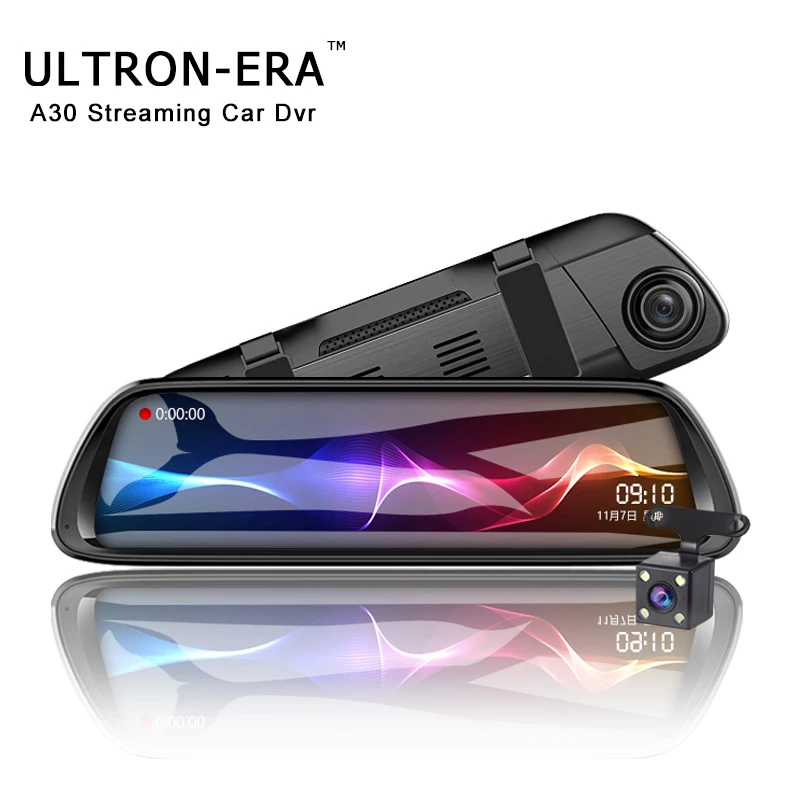 

Ultron-Era A30 Vehicle DVR 10 Inch Full IPS Touch Screen Car Dash Cam FHD 1080P Parking Monitor Camera Car Dashcam Rear Mirror