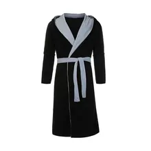 Лидер продаж, Мужская пижама-кимоно, ночная рубашка, атласная пижама,, мужской халат, одежда для сна, зимний удлиненный плюшевый банный халат, Ночная одежда