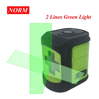 

Norm Cross Lines Laser Level 2 Lines Green or Red Beam Self-Leveling Laser Level Vertical & Horizontal Laser Level Meter tool