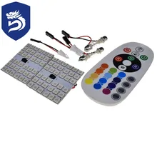 Автомобильный светодиодный светильник для чтения RGB T10 BA9s 31/41 Размер 36SMD-5050 декоративные огни модифицированные с пультом дистанционного управления