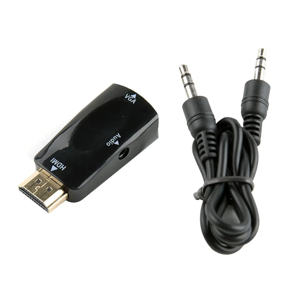 

1 M HDMI Cable HDMI To VGA 1080P HD With Audio Adapter Cable HDMI TO VGA Cable dropshipping