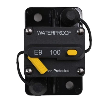 

100 Amp Circuit Breaker with Manual Reset,12V- 48V DC,IP67 Waterproof