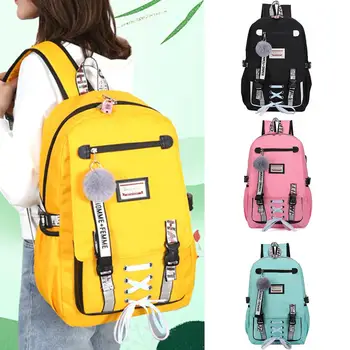 

Large School Bags for Teenage Girls Usb With Lock Anti Theft Backpack Women Book Bag Big High School Bag Youth Leisure College