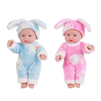 

Baby Simulation Dolls Soft Vinyl Lifelike Sleeping Soothing Doll Girls Toys
