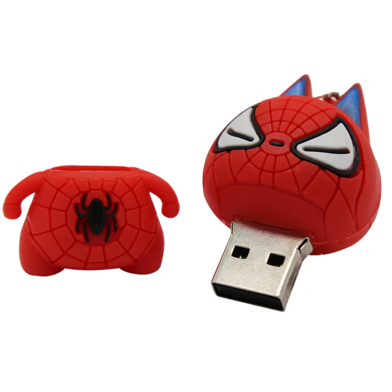 BiNFUL, милый мультяшный Бэтмен/спитерман, usb, 4 ГБ, 8 ГБ, 16 ГБ, 32 ГБ, 64 ГБ, флешка, usb флеш-накопитель, креативная Подарочная флешка