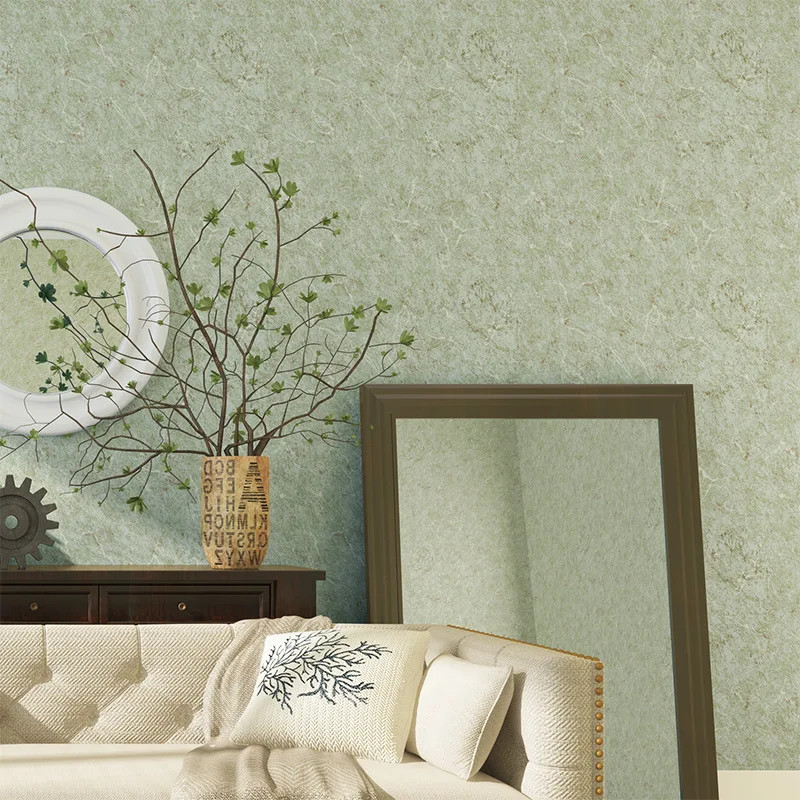 

American Vintage Nostalgic Versatile Solid Color Plain Color Non-woven Wallpaper Modern Minimalist Living Room Bedroom Wall Wall