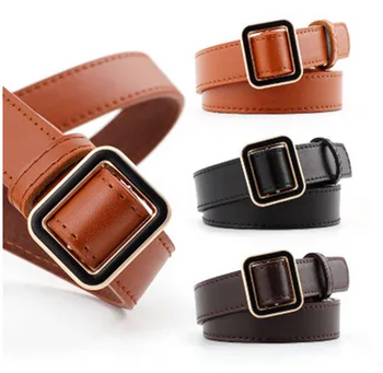 

Hot seller buckle belt women gold dedicated belt jeans wild belt fashion student simple casual pants belt accessories