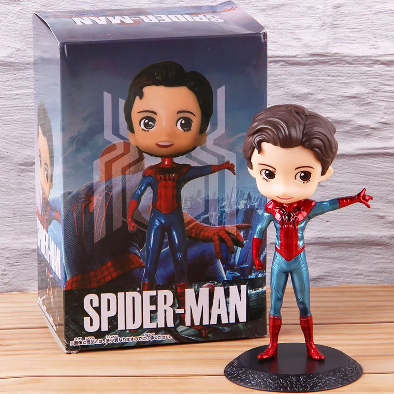 Q Posket Marvel Legends Человек-паук Фигурки Питер Паркер ПВХ Человек-паук фигурка Коллекция Модель игрушки