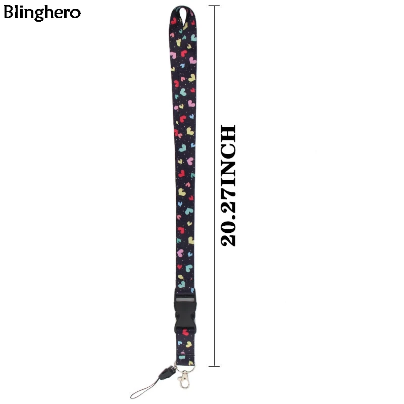 Blinghero любовь протектор Lanyards крутой шнурок для ключей телефон ключи ID значок шеи ремень шнурки для подвешивания Lanyards BH0193