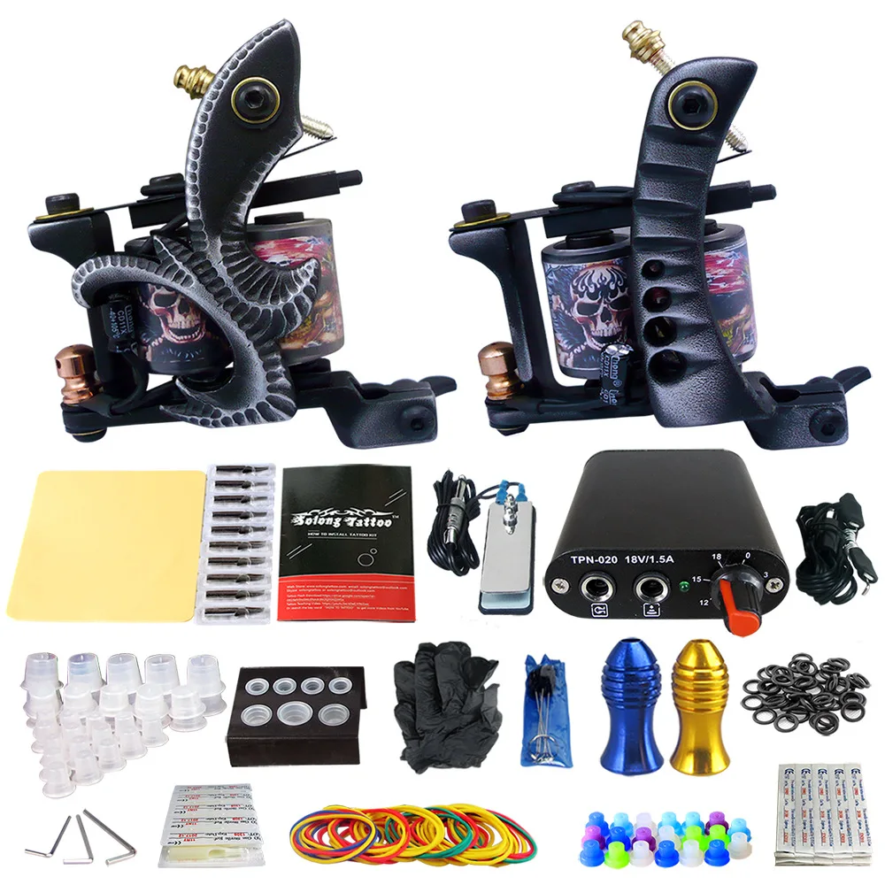 

Stigma Tattoo Machine Set Tattoo Equipment Profession Dual Coil Machine Full Set All-in-one Tattoo Machine