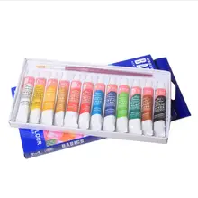 Настенная краска ing 12 цветов Профессиональный акриловый набор красок ручная краска ed текстильная краска яркие художественные принадлежности кисть
