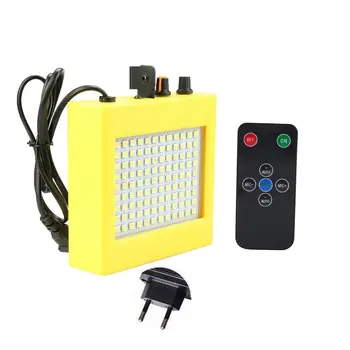 

25W LED Stage Lights 108 Patch Strobe Lights Mini Sound Control Lighting Special Effects Flash Lamp for Bar KTV Ballroom