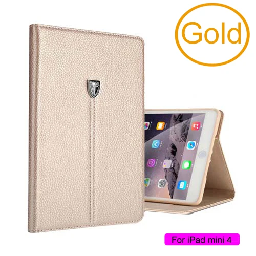 Для Ipad Mini 4 1/2/3 Retina чехол Xundd Роскошные Бизнес противоударный чехол из искусственной кожи с откидной смарт-чехол для IPad Air Pro Капа - Цвет: For iPad mini4--Gold