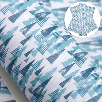 

20*34cm Geometric Printed Smooth Faux Leather Fabric Sheets For Bows Making Handmade Earrings Material,1Yc9980
