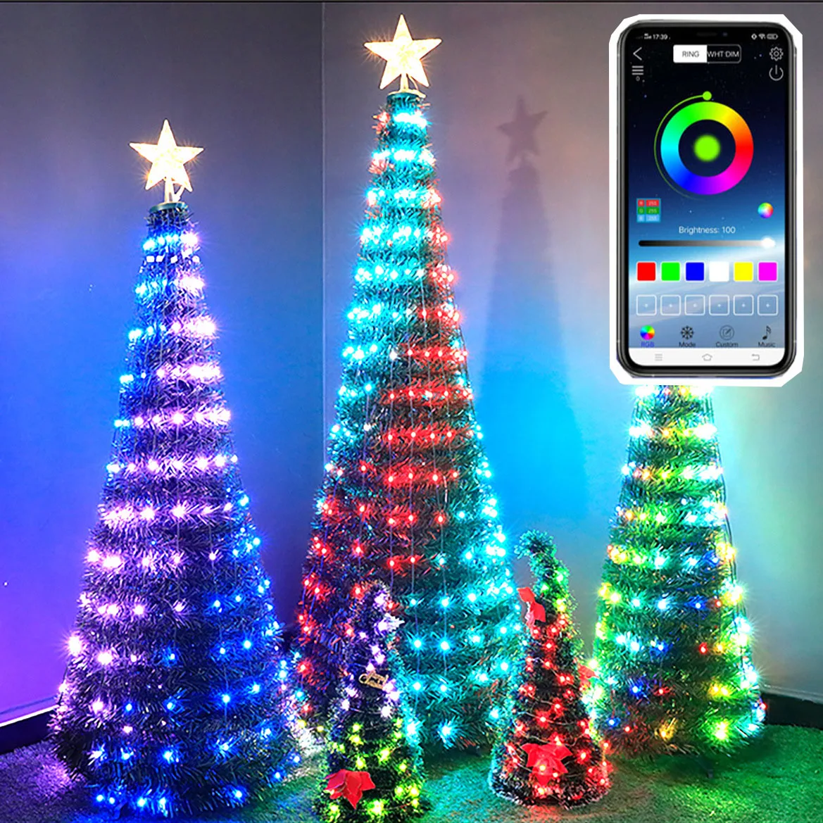 1020MUSBChristmasTreeFairyStringLightwithPhoneSmartBluetooth