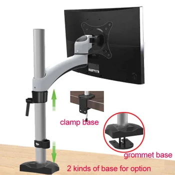 

DL-FE111 Height Adjustable 10"-27" LCD Monitor Desk Holder Arm Bracket 360 Degree Rotatable Computer Monitor Stand bracket